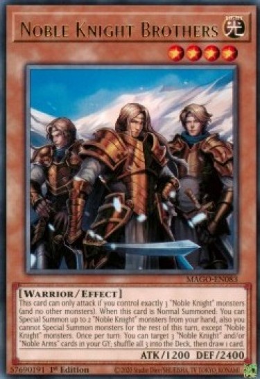 Noble Knight Brothers (MAGO-EN083) - 1st Edition