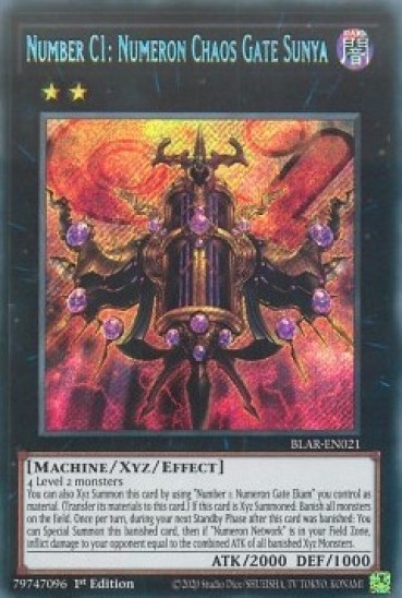 Number C1: Numeron Chaos Gate Sunya (BLAR-EN021) - 1st Edition