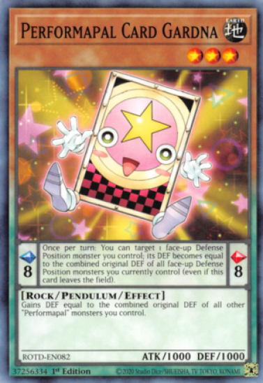 Performapal Card Gardna (ROTD-EN082) - 1st Edition