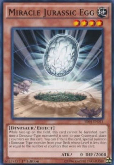 Miracle Jurassic Egg (SR04) - 1st Edition