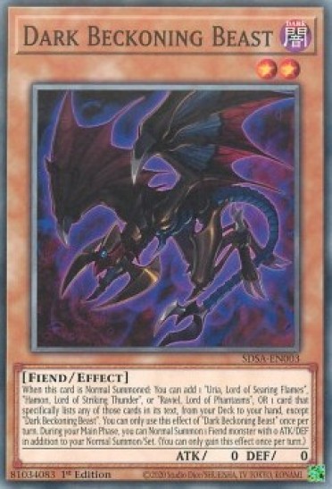 Dark Beckoning Beast (SDSA) - 1st Edition