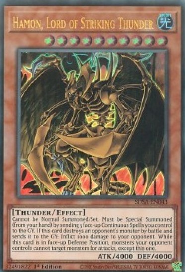 Hamon, Lord of Striking Thunder (SDSA) - 1st Edition