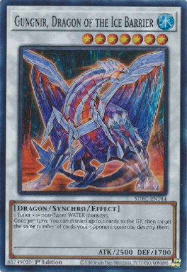 Gungnir, Dragon of the Ice Barrier (SDFC-EN044) - 1st Edition