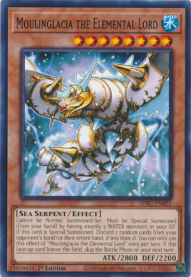 Moulinglacia the Elemental Lord (SDFC-EN025) - 1st Edition