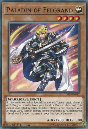 Paladin of Felgrand (SDRR-EN017) - 1st Edition