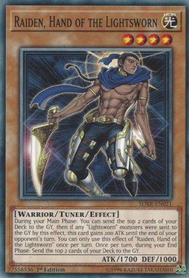 Raiden, Hand of the Lightsworn (SDRR-EN021) - 1st Edition