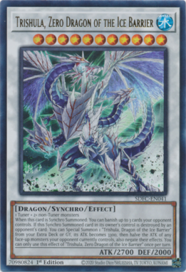 Trishula, Zero Dragon of the Ice Barrier (SDFC-EN041) - 1st Edition