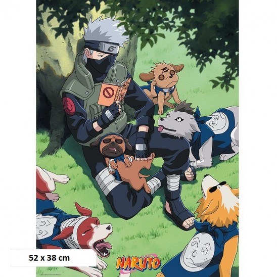 Αφίσα Kakashi and Dogs (52x38)