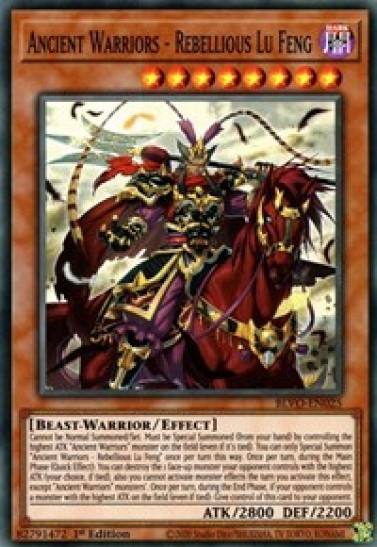 Ancient Warriors - Rebellious Lu Feng (BLVO-EN025) - 1st Edition