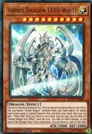 Armed Dragon LV10 White (BLVO-EN005) - 1st Edition