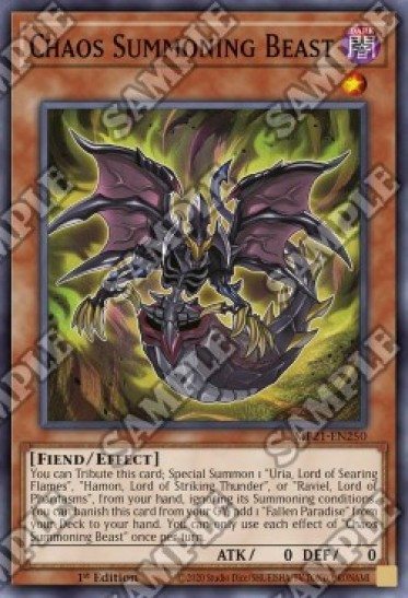 Chaos Summoning Beast (MP21-EN250) - 1st Edition