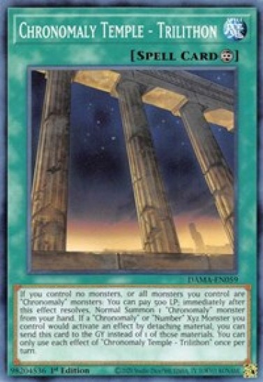 Chronomaly Temple - Trilithon (DAMA-EN059) - 1st Edition