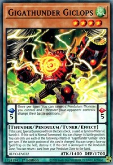 Gigathunder Giclops (BLVO-EN032) - 1st Edition