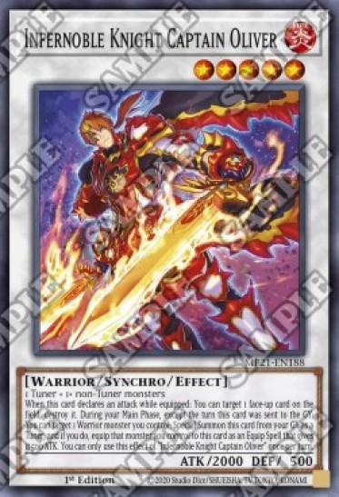 Infernoble Knight Captain Oliver (MP21-EN188) - 1st Edition