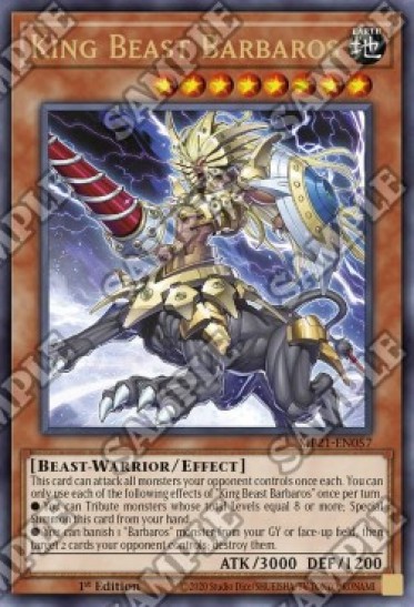 King Beast Barbaros (MP21-EN057) - 1st Edition