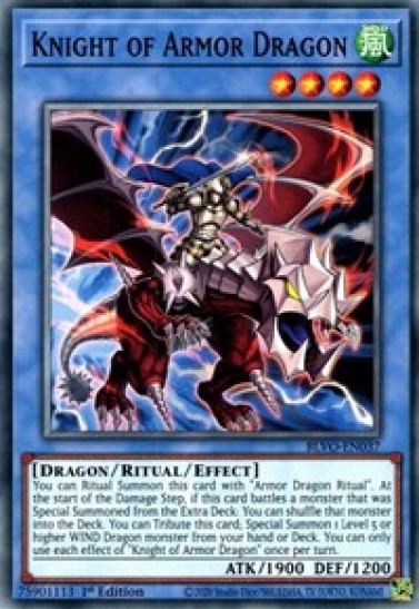 Knight of Armor Dragon (BLVO-EN037) - 1st Edition