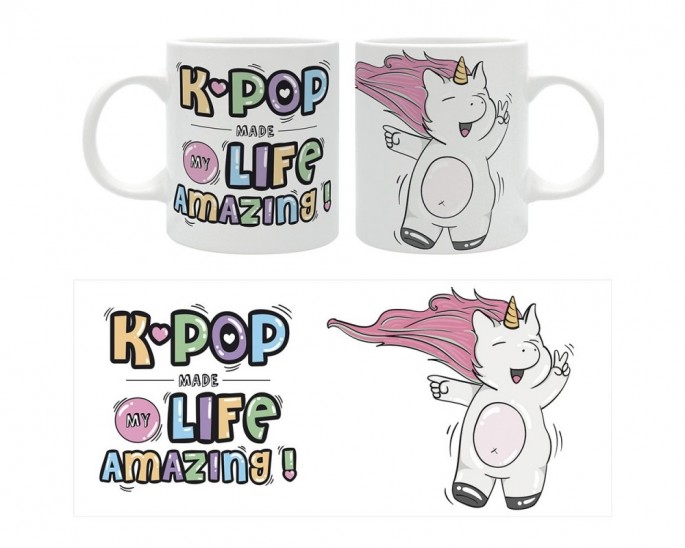 Κούπα K-Pop Made my Life Amazing - Unicorn (320ml Κεραμική)