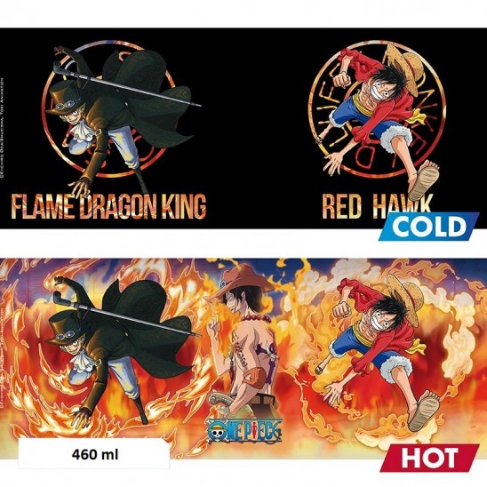 Κούπα Luffy & Sabo  (Heat Change 460ml)