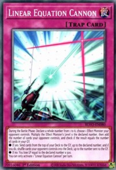 Linear Equation Cannon (BLVO-EN080) - 1st Edition