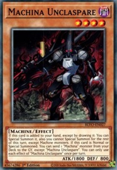 Machina Unclaspare (BLVO-EN027) - 1st Edition