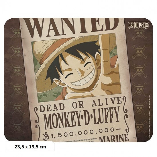 Mousepad Wanted Luffy (Flexible)