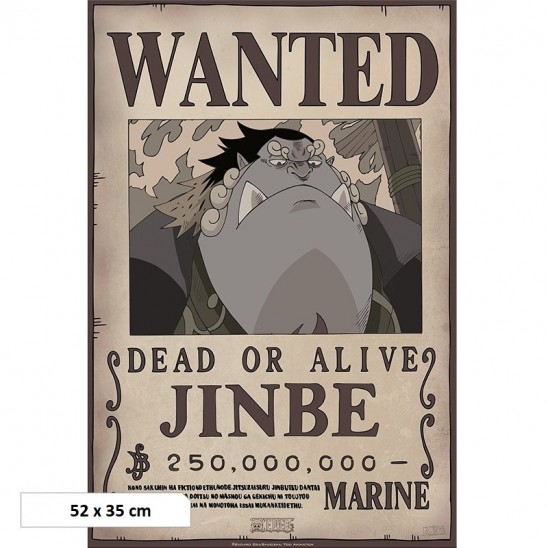 Αφίσα Wanted Jinbe 250M Beli (52x35)