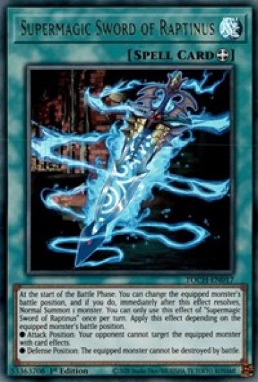 Supermagic Sword of Raptinus (TOCH-EN017) - 1st Edition