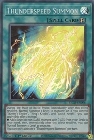 Thunderspeed Summon (KICO-EN006) - 1st Edition