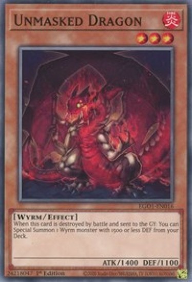 Unmasked Dragon (EGO1-EN016) - 1st Edition