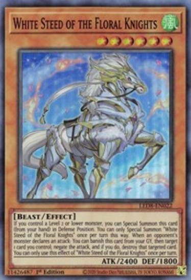 White Steed of the Floral Knights (LED8-EN022) - 1st Edition