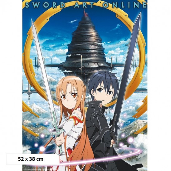 Αφίσα Kirito with Asuna (52x38)