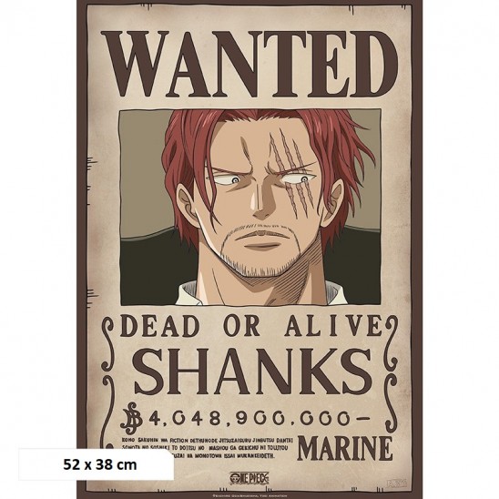 Αφίσα Wanted Shanks 4bn Beli (52x35)