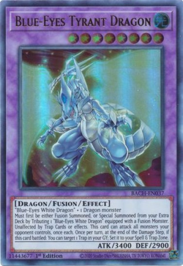 Blue-Eyes Tyrant Dragon (BACH-EN037) - 1st Edition