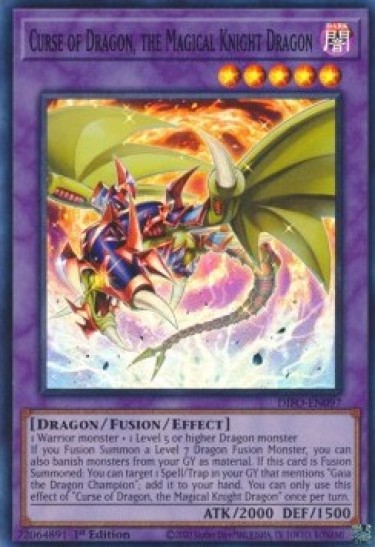 Curse of Dragon, the Magical Knight Dragon (DIFO-EN097) - 1st Edition