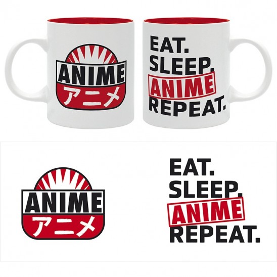 Κούπα Eat Sleep Anime Repeat (320ml Κεραμική)