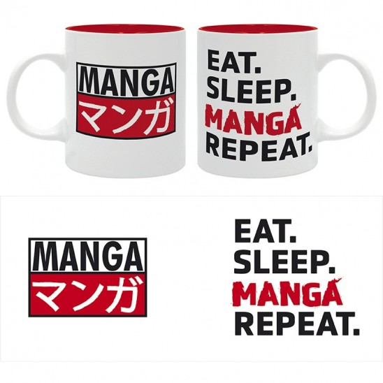 Κούπα Eat Sleep Manga Repeat (320ml Κεραμική)