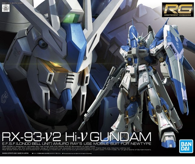 Model Kit RX-93-v2 Hi-v Gundam (1/144 RG GUNDAM)