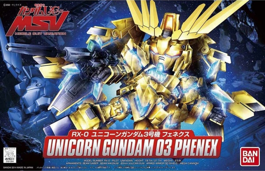 Model Kit Unicorn Gundam 03 Phenex (SD GUNDAM)