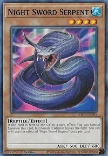 Night Sword Serpent (BODE-EN081) - 1st Edition