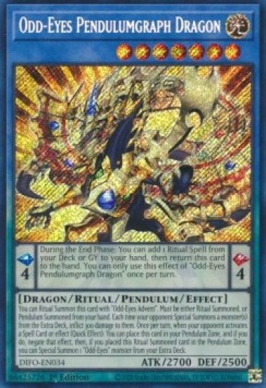 Odd-Eyes Pendulumgraph Dragon (DIFO-EN034) - 1st Edition