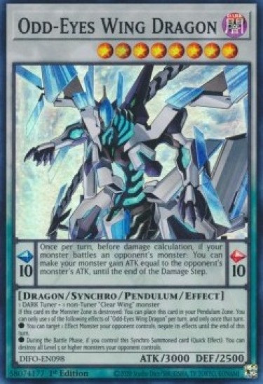 Odd-Eyes Wing Dragon (DIFO-EN098) - 1st Edition