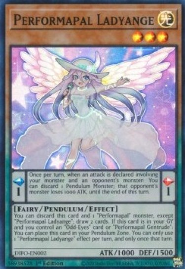 Performapal Ladyange (DIFO-EN002) - 1st Edition