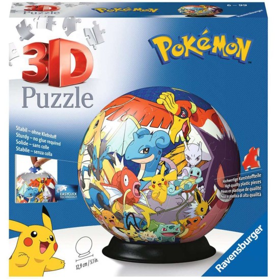 Puzzle Pokemon Ball 3D (72 pieces)
