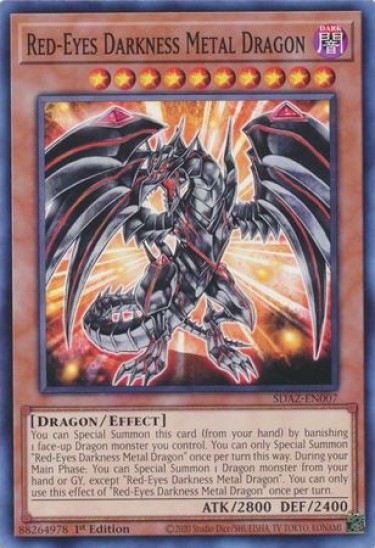 Red-Eyes Darkness Metal Dragon (SDAZ-EN007) - 1st Edition