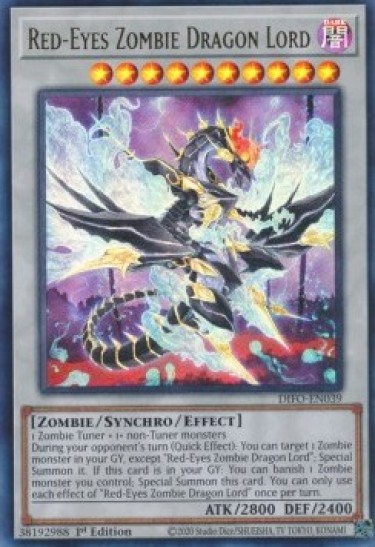 Red-Eyes Zombie Dragon Lord (DIFO-EN039) - 1st Edition
