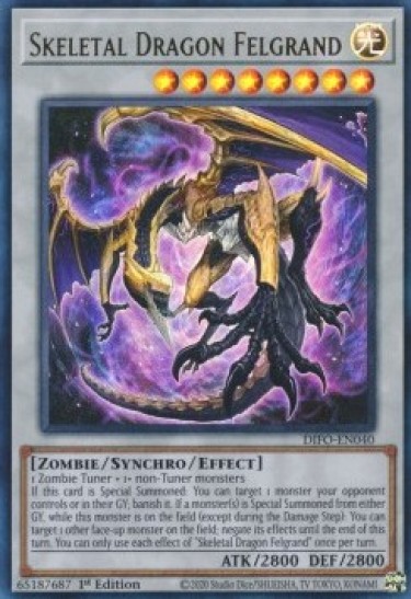 Skeletal Dragon Felgrand (DIFO-EN040) - 1st Edition