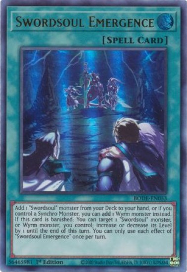 Swordsoul Emergence (BODE-EN053) - 1st Edition