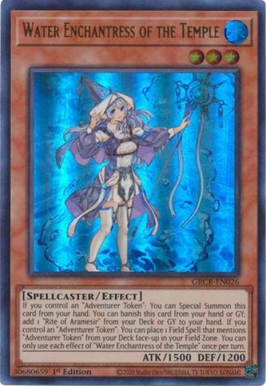 Water Enchantress of the Temple (GRCR-EN026) - 1st Edition