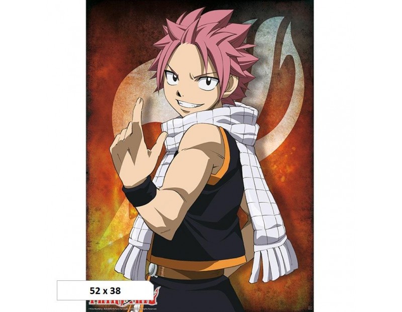 Αφίσα Natsu Dragneel + Guild Insignia (52x38)