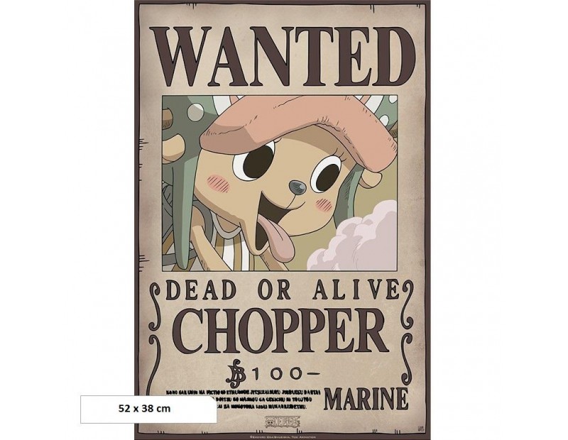 Αφίσα Wanted Chopper 100 Beli (52x38)